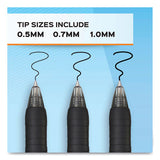 Profile Gel Pen, Retractable, Medium 0.7 Mm, Assorted Ink And Barrel Colors, 4-pack