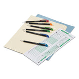 Write Bros Mechanical Pencil, 0.7 Mm, Hb (#2), Black Lead, Black Barrel With Assorted Clip Colors, 24-pack