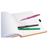 Point Guard Flair Stick Porous Point Pen, Medium 0.7mm, Blue Ink-barrel, Dozen