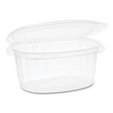 Earthchoice Pet Hinged Lid Deli Container, 4.92 X 5.87 X 2.48, 16 Oz, 1-compartment, Clear, 200-carton
