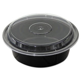 Versatainers, Black-clear, 32 Oz, 7"dia X 2"h, 150-carton