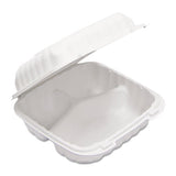 Earthchoice Smartlock Microwavable Hinged Lid Containers, 1 Compartment, 8.31 X 8.35 X 3.1, White, 200-carton