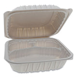 Vented Microwavable Hinged-lid Takeout Container, 8.5 X 8.5 X 3.1, 3-compartment, White, 146-carton