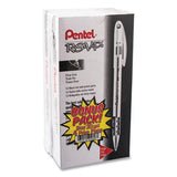 R.s.v.p. Stick Ballpoint Pen Value Pack, 0.7mm, Black Ink, Clear-black Barrel, 24pk