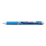 Energel Rtx Retractable Gel Pen, Fine 0.5 Mm, Blue Ink, White-blue Barrel
