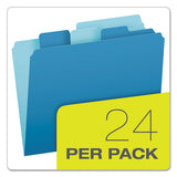 Divide It Up File Folders, 1-2-cut Tabs, Letter Size, Assorted, 24-pack