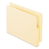 Manila Drop Front Shelf File Pockets, 3.5" Expansion, Letter Size, Manila, 25-box