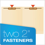 Manila Laminated End Tab Folders With Two Fasteners, Straight Tab, Letter Size, 11 Pt. Manila, 50-box