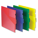 Colored Poly Out Guides With Center Tab, 1-3-cut End Tab, Out, 8.5 X 11, Green, 50-box