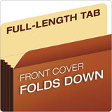 Standard Expanding File Pockets, 1.75" Expansion, Letter Size, Red Fiber, 25-box