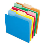 Interior File Folders, 1-3-cut Tabs, Letter Size, Red, 100-box