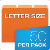 Ready-tab Reinforced File Folders, 1-3-cut Tabs, Letter Size, Assorted, 50-pack