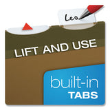 Ready-tab Reinforced Hanging File Folders, Legal Size, 1-6-cut Tab, Standard Green, 25-box