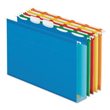 Ready-tab Extra Capacity Reinforced Colored Hanging Folders, Legal Size, 1-6-cut Tab, Assorted, 20-box