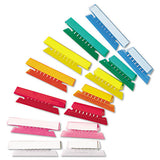Transparent Colored Tabs For Hanging File Folders, 1-5-cut Tabs, Clear, 2" Wide, 25-pack