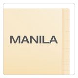 Smartshield End Tab 1-fastener Folders, Straight Tab, Letter Size, Manila, 50-box