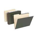 Hanging File Folder Combo Kit, Letter Size, 1-5-cut Tab, Standard Green, 25 Hanging-50 Interior Folders