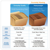 Heavy-duty Expanding File, 31 Sections, 1-3-cut Tab, Letter Size, Redrope