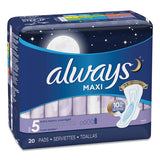 Maxi Pads, Extra Heavy Overnight, 20-pack, 6 Packs-carton
