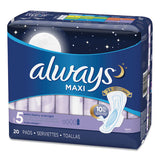 Maxi Pads, Extra Heavy Overnight, 20-pack, 6 Packs-carton