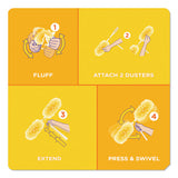 Heavy Duty Dusters With Super Extender Handle, 1 Handle-4 Dusters, 4-carton