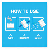 Magic Eraser, 2 3-10 X 4 3-5 X 1, White, 6-pack