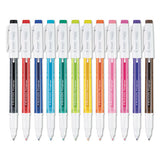 Frixion Erasable Stick Marker Pen, 0.6 Mm, Blue Ink-barrel, Dozen