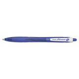 Rexgrip Begreen Retractable Ballpoint Pen, Medium 1mm, Blue Ink-barrel, Dozen