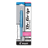 Dr. Grip Limited Retractable Gel Pen, Fine 0.7mm, Black Ink, Platinum Barrel