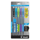 G2 Mechanical Pencil, 0.5 Mm, Hb (#2.5), Black Lead, Clear-black Accents Barrel, Dozen
