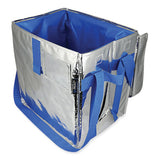 Fresh Eco Freeze Tote, 13.5 X 9 X 13, Silver-blue, 4-carton