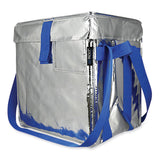 Fresh Eco Freeze Tote, 13.5 X 9 X 13, Silver-blue, 4-carton