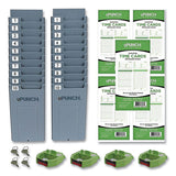 Ub1000 Electronic Non-calculating Time Clock Bundle, Lcd Display, Beige-green