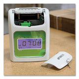 Ub1000 Electronic Non-calculating Time Clock Bundle, Lcd Display, Beige-green