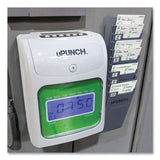Ub1000 Electronic Non-calculating Time Clock Bundle, Lcd Display, Beige-green