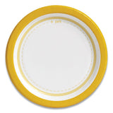 Everyday Paper Plates, 6" Dia, White-yellow, 125-pack