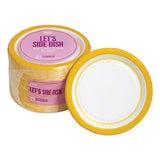 Everyday Paper Plates, 6" Dia, White-yellow, 125-pack