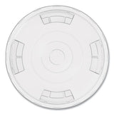 Compostable Straw Slot Plastic Cold Cup Lids, Fits 12 Oz, 16 Oz Cold Cups, Clear, 500-pack