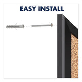 Classic Series Cork Bulletin Board, 48x36, Black Aluminum Frame