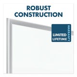Classic Series Porcelain Magnetic Board, 48 X 36, White, Silver Alum. Frame