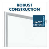 Classic Series Porcelain Magnetic Board, 60 X 36, White, Silver Aluminum Frame