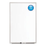 Classic Series Porcelain Magnetic Board, 96 X 48, White, Silver Aluminum Frame