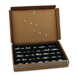 Character Sets, Pin, White, 1"h, 300-set