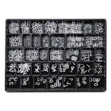 Character Sets, Pin, White, 1"h, 300-set