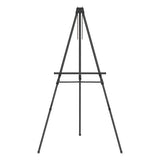Aluminum Heavy-duty Display Easel, 38" To 66" High, Aluminum, Black