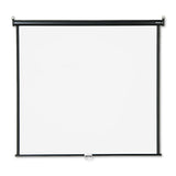 Wall Or Ceiling Projection Screen, 60 X 60, White Matte, Black Matte Casing