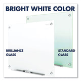 Brilliance Glass Dry-erase Boards, 72 X 48, White Surface