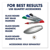 Invisamount Magnetic Glass Marker Board, Frameless, 74" X 42", White Surface
