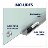 Infinity Glass Marker Board, Frosted, 96 X 48