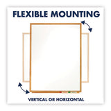 Classic Series Total Erase Dry Erase Board, 36 X 24, Oak Finish Frame